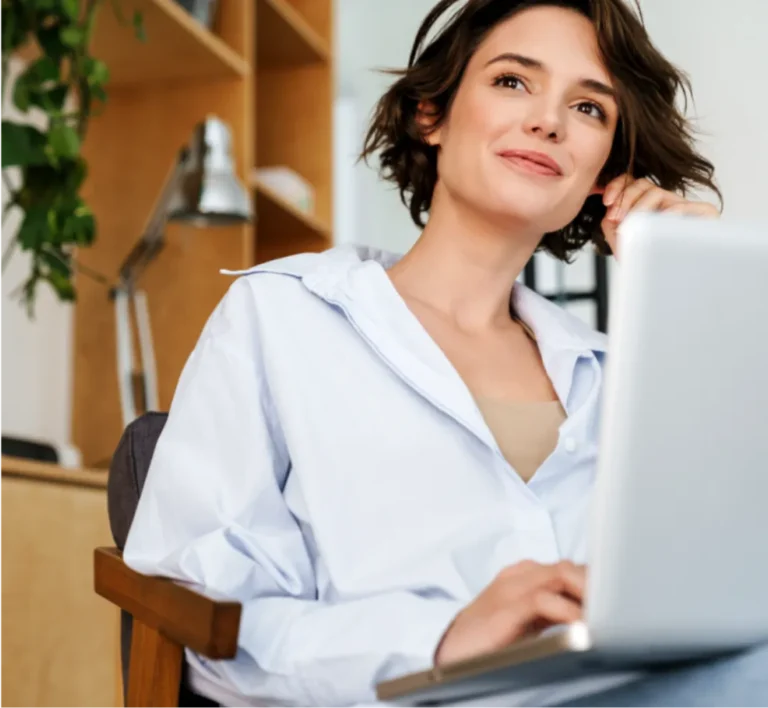 Patient connecting with her Mobile Medical Health provider from home